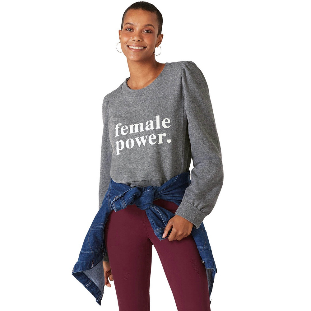 Casaco Moletom Feminino Female Power Malwee No Shoptime