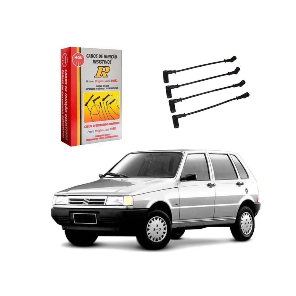 Cabo De Vela Ngk Fiat Uno 1 6 Ie 1992 A 1996 No Shoptime