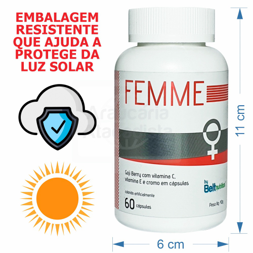 Kit 3 Vitaminas Para Mulher Belt Nutrition Femme 60 Cápsulas no Shoptime