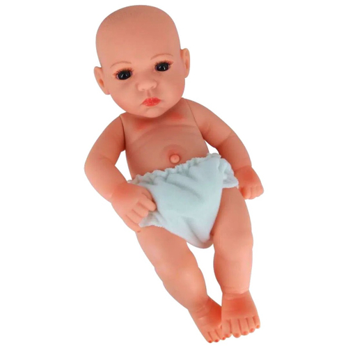 Boneca Beb Reborn Laura Baby Mini Lino Vinil Carteira De