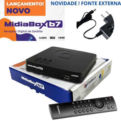 Receptor Midiabox B Century Compativel G Banda Ku E Sathd No Shoptime