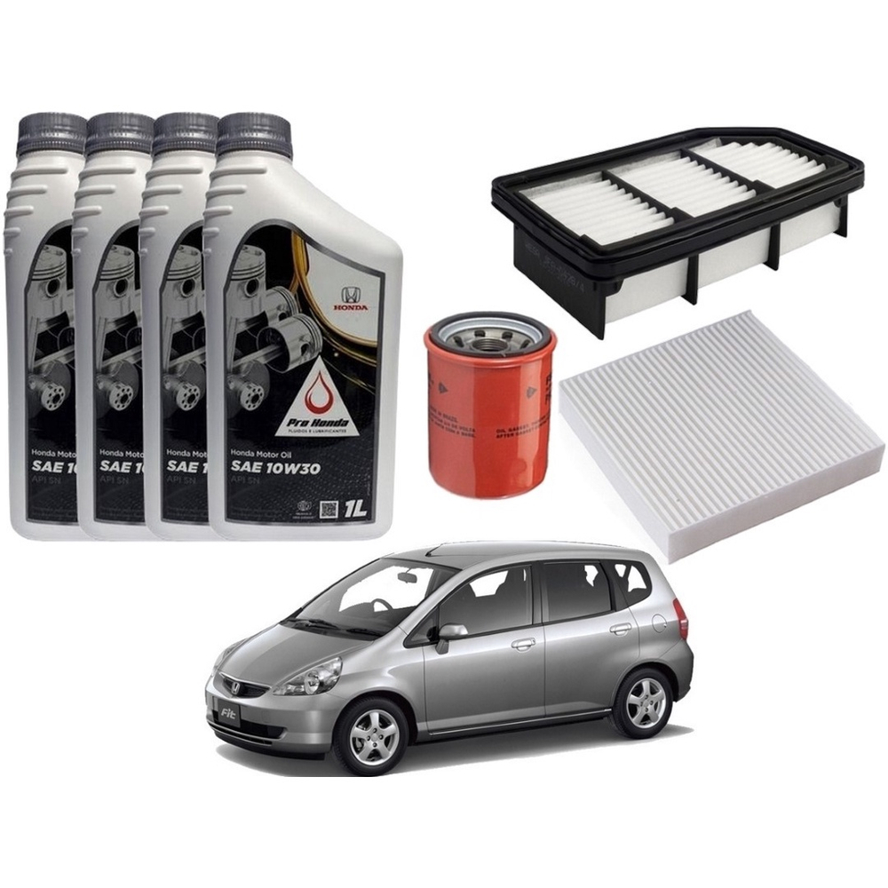 Kit Troca De Filtros Honda Fit 1 4 2003 A 2008 No Shoptime