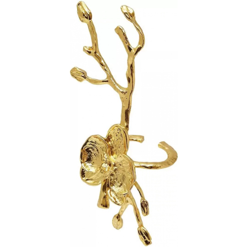 Anel De Guardanapo Flores Luxo Dourado Mimo No Shoptime