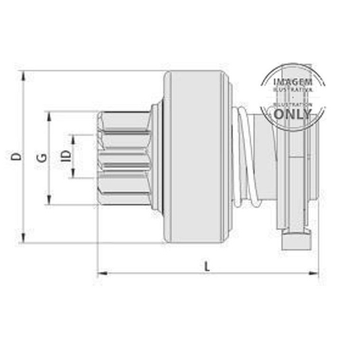 Bendix Impulsor De Partida Bzm Fiat Palio Siena Stra No Shoptime