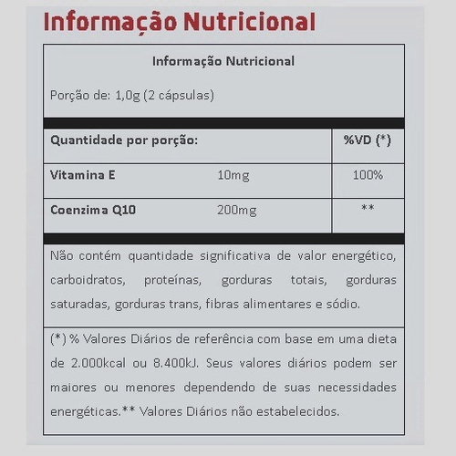 Coenzima Q10 Coq 10 C 60 Capsulas 500mg Vitafor No Shoptime