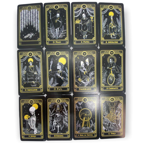 Baralho O Tarot Negro 78 Cartas Manual Explicativo No Shoptime