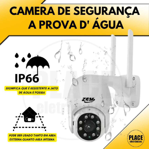 Câmera Segurança Wi fi Speed Dome Ip 66 Externa 2 Antenas Ptz 4k Hdr 5