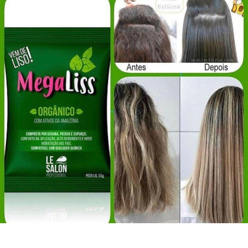 Escova Progressiva Permanente Orgânica Sem Formol Mega Liss 300ml no