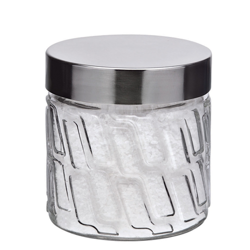 Pote De Vidro Mosaico Tampa De Inox 500 Ml Euro Home No Shoptime