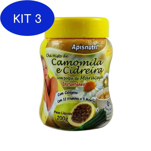 Kit 3 Chá Misto de Camomila e Cidreira Maracujá no Shoptime