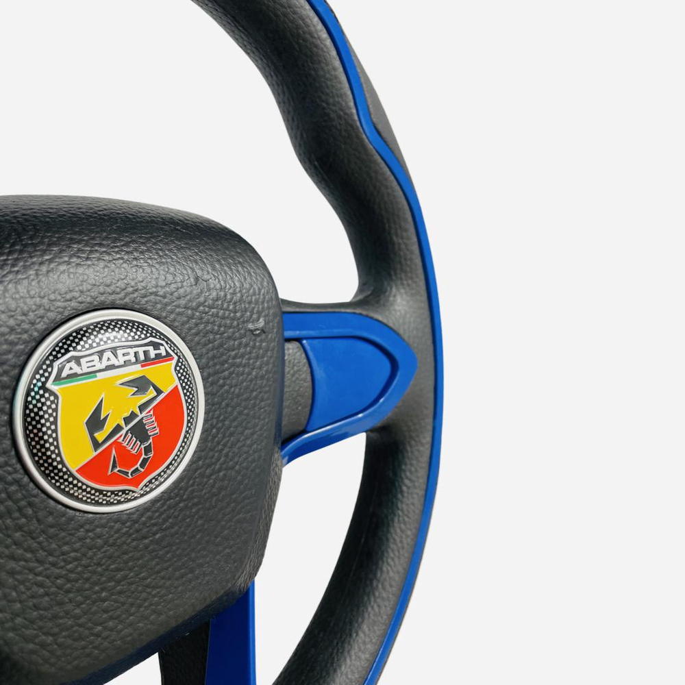 Volante Bmw Abarth Para Fiat Palio Uno Azul No Shoptime