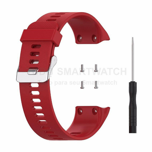 Pulseira De Silicone Vermelho Relógio Garmin Forerunner 35 no Shoptime