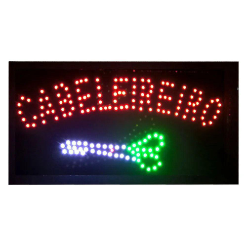 Placa Letreiro Luminoso De Led Cabeleireiro Lelong Le 4003 No Shoptime