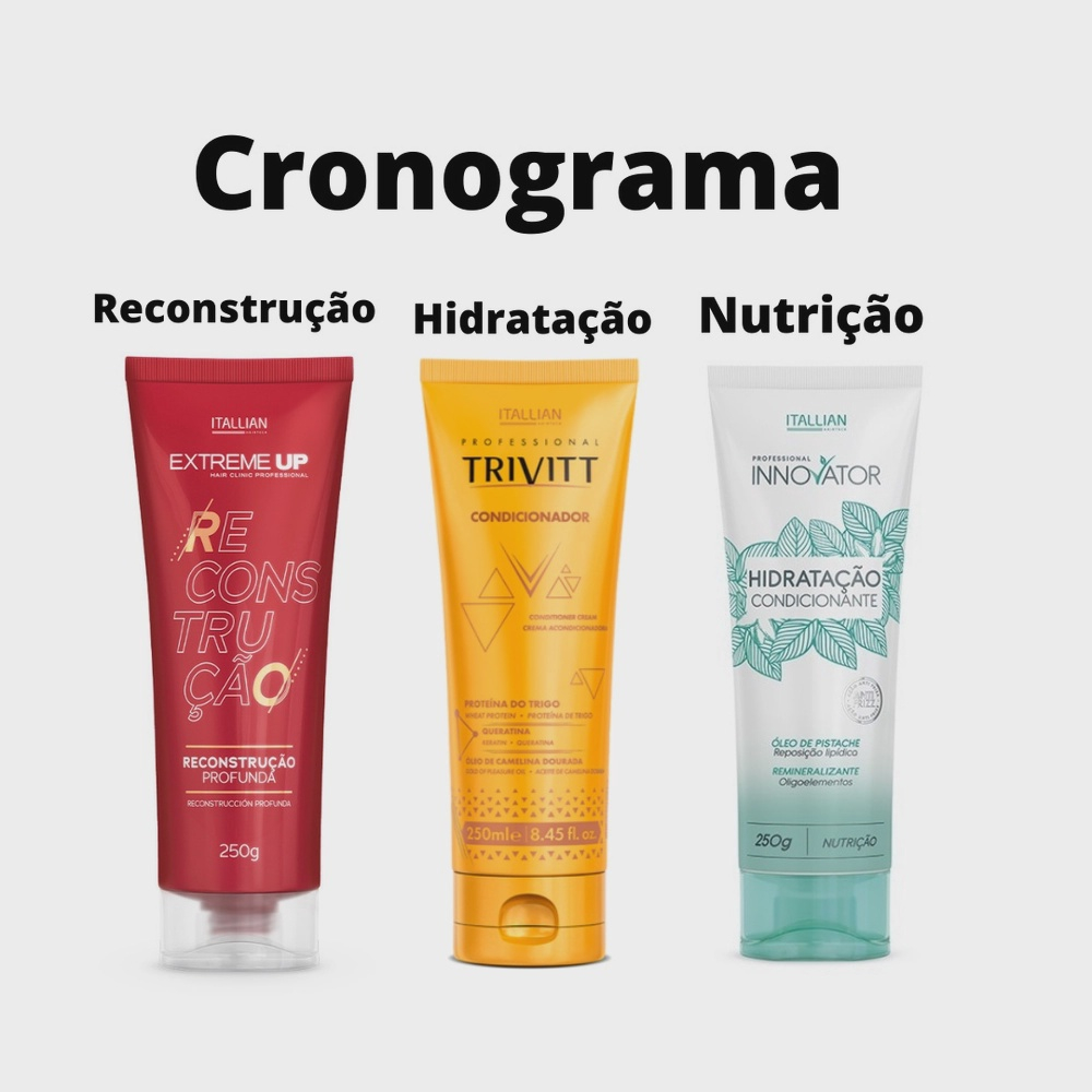 Kit Cronograma Itallian Extreme Up Trivitt E Innovator 3 Itens No Shoptime