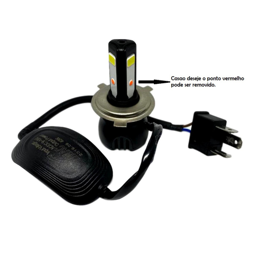 Lâmpada Do Farol Moto Super Led Coller e Reator Cg Fan Titan Biz