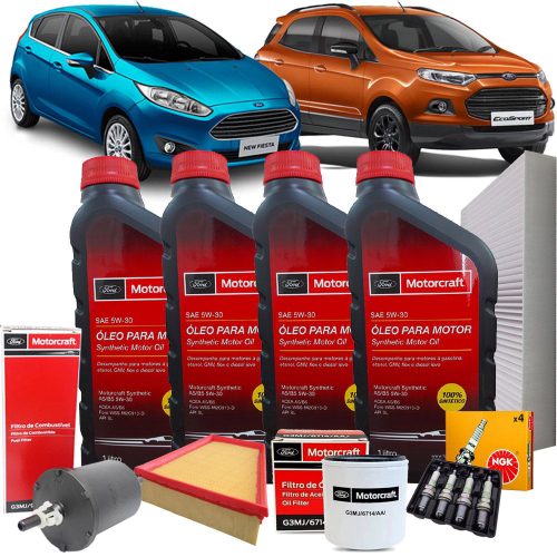 Kit Revis O Km W Velas Filtros Ford New Fiesta Ecosport