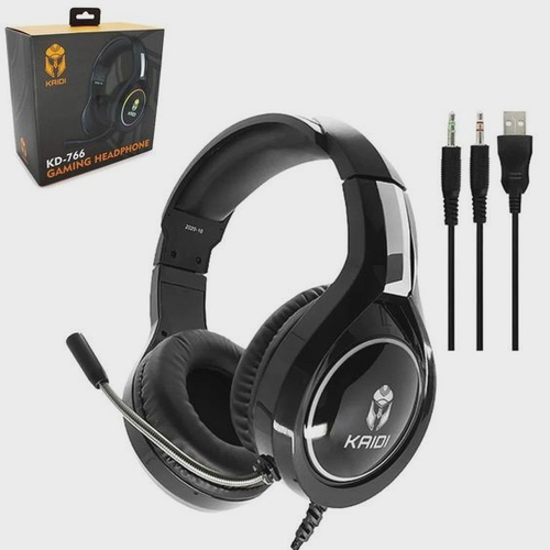 Fone De Ouvido Headset Gamer Rgb Kaidi Kd Para Pc Smartphone Ps