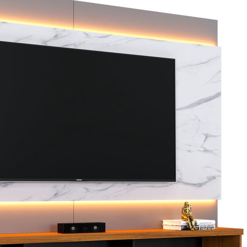 Home Theater Maraj Para Sala De Estar Noce Milano Calacatta Preto