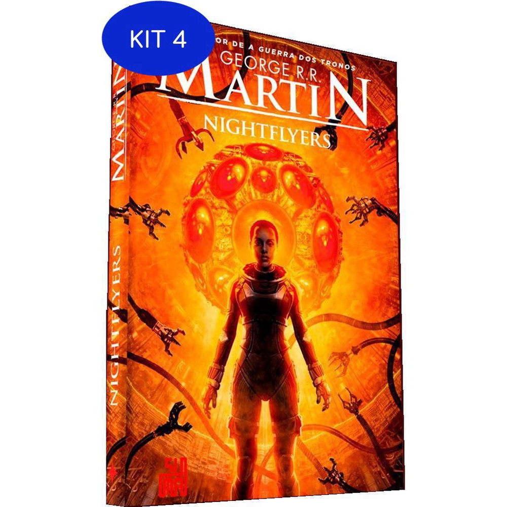 Kit 4 Livro Nightflyers George R R Martin No Shoptime