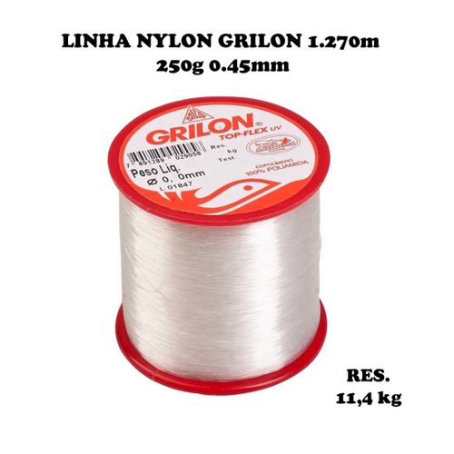 Linha Nylon Pesca Fina 0 45mm 1 270m 250g No Shoptime