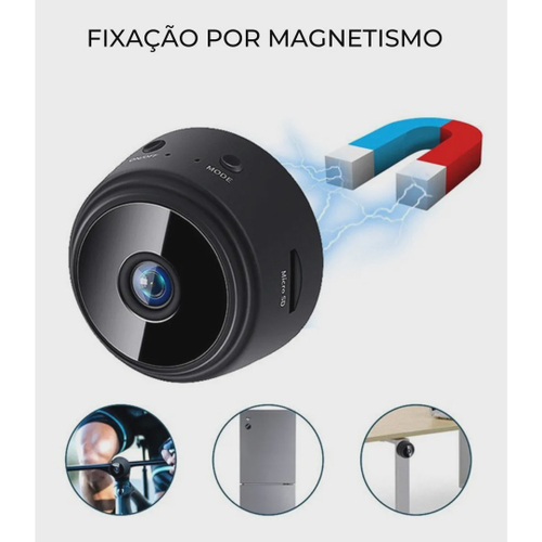 Mini Câmera Segurança A9 Wifi HD Bateria 1080p Filmadora P2p