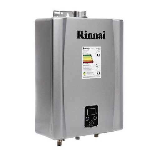 Aquecedor De Gua Rinnai E Digital Vaz O Litros Prata G S Gn