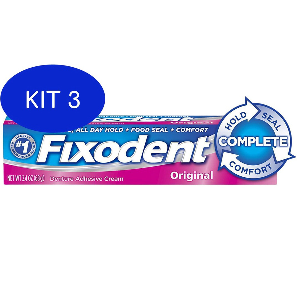 Kit Fixodent Original G C Un Adesivo Para Dentaduras No Shoptime