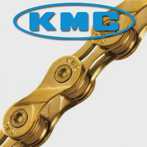 Corrente Mtb Speed Kmc X 9L Ti N 9V Gold Dourada No Shoptime