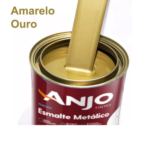 Tinta Esmalte Metálico Amarelo Ouro 3 6l Ferro Aço Alumínio no Shoptime