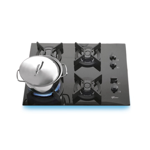 Fog O Cooktop Fischer Q Tc Infinity G S Mesa Vidro Preto No Shoptime