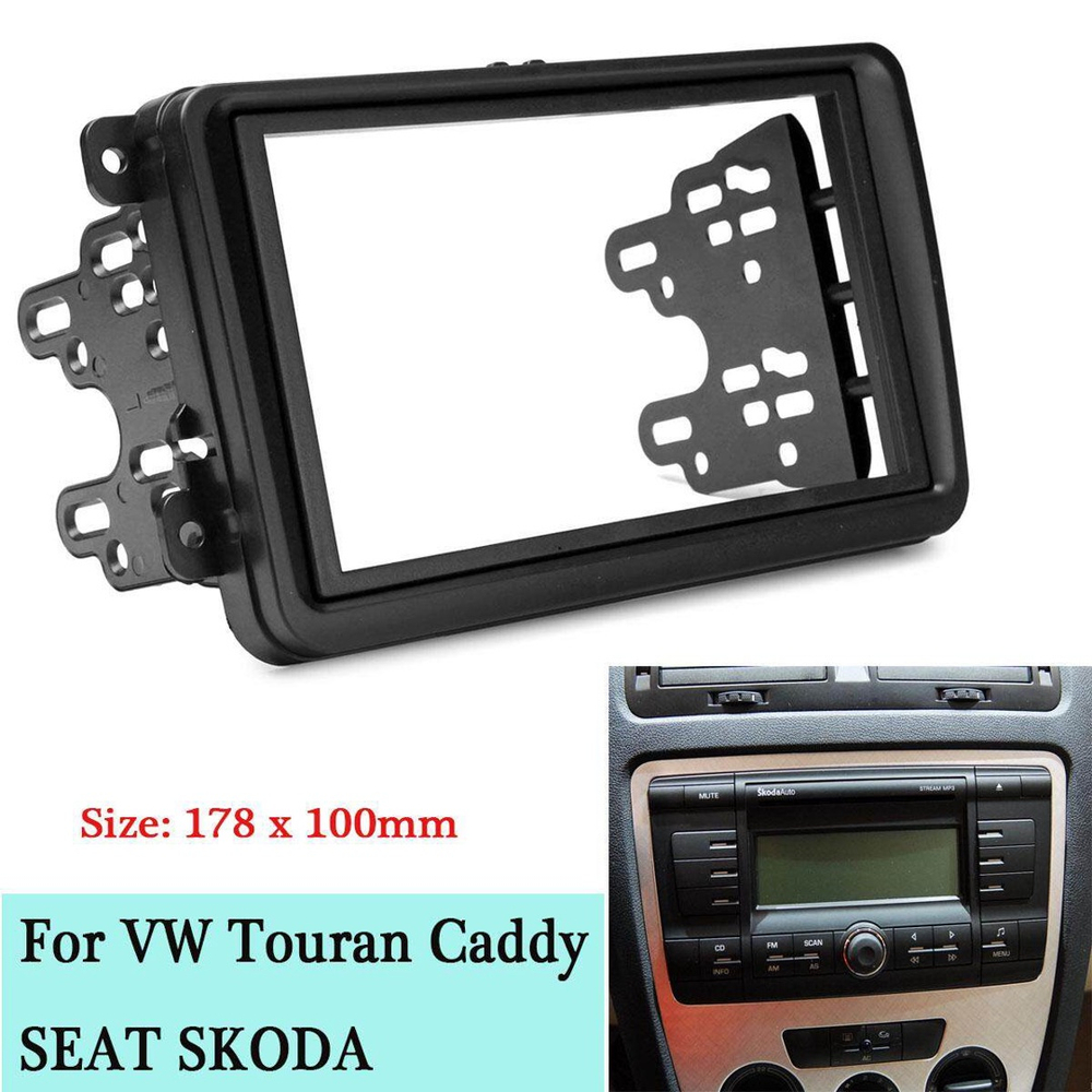 Estrutura Dupla Din Para Carro Para Vw Touran Caddy Seat Skoda Fabia