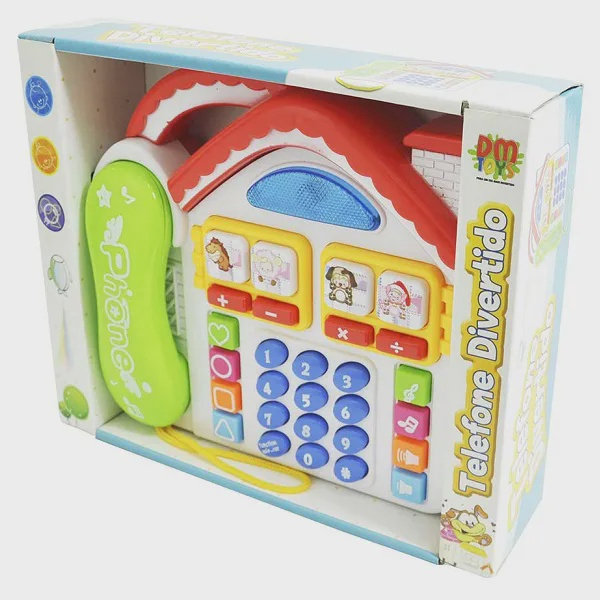 Telefone Divertido Casa Som E Luz Dm Toys DMT2961 No Shoptime