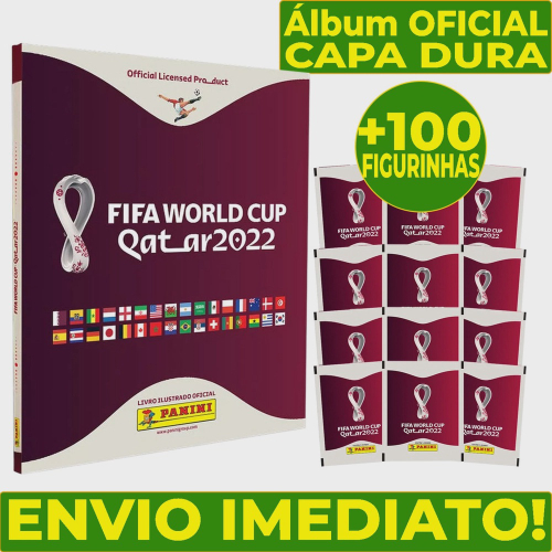 Kit Lbum Copa Do Mundo Capa Dura Fifa World Cup Qatar