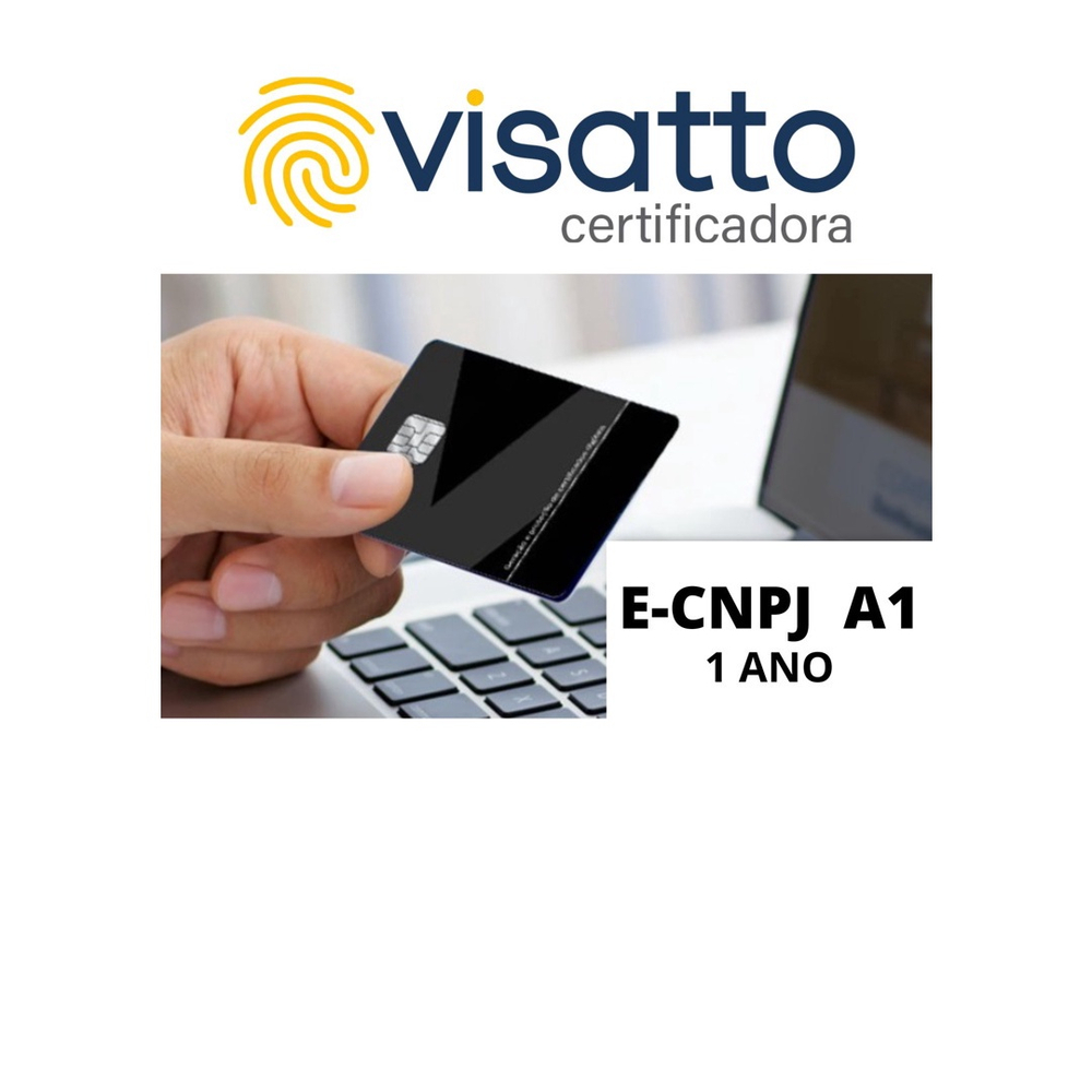 Certificado Digital E CNPJ A1 De 1 Ano No Shoptime