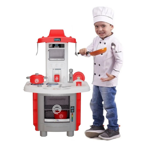 Cozinha Completa Infantil Masterchef Fogãozinho Sai Água Acessórios