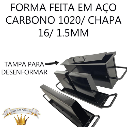 Kit Formas Para Canaleta E Bloco Vazado Concreto Cimento 09 No Shoptime