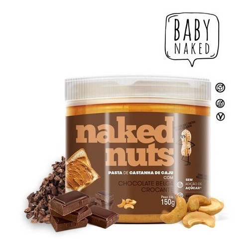 Pasta Castanha De Caju Chocolate Belga Naked Nuts G No Shoptime