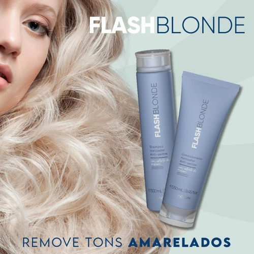 Kit London Flash Blonde Shampoo Ml Condicionador G No Shoptime