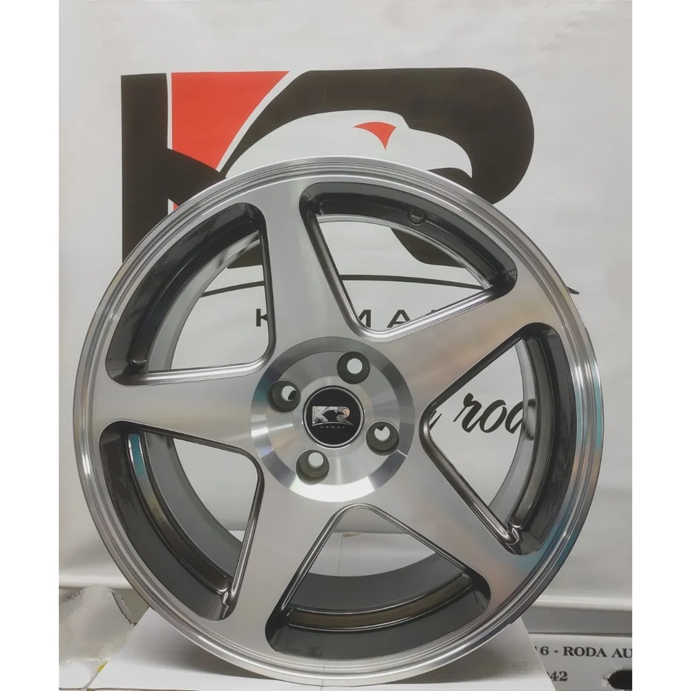 Kit 4 Rodas Aro 17x7 4x100 Gol Celta Bg Krmai K69 No Shoptime