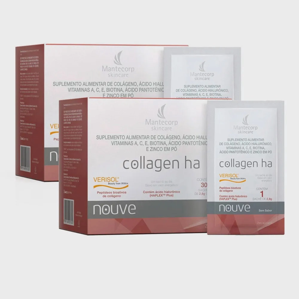 Kit 2 Nouve Collagen ha Colágeno Verisol 30 Sachês de 2 8g cada no