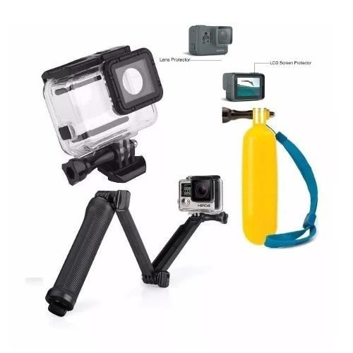 Kit Gopro Hero Black Caixa Estanque Pel Culas Bast O Way Mini