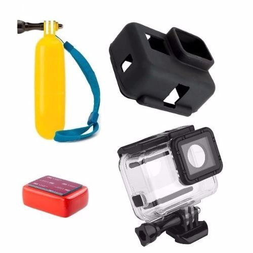 Kit Gopro Hero 5 6 7 Black Caixa Estanque Bastão Flutuante Capa de