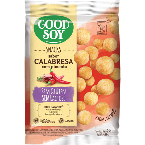 Snack Salgadinho De Soja Sabor Calabresa G Goodsoy No Shoptime