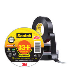 Fita isolante 20m 3M Scotch 33+ Menor preço em Fita isolante 20m 3M Scotch 33+