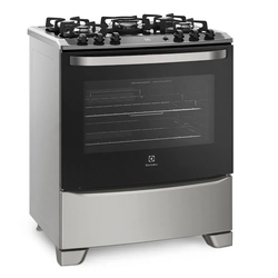 Fogão De Piso Inox Com Mesa De Vidro E Tripla Chama Electrolux (76usv) Menor preço em Fogão De Piso Inox Com Mesa De Vidro E Tripla Chama Electrolux (76usv)