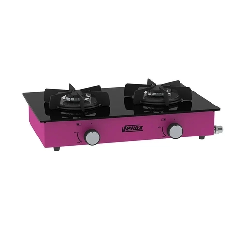 Fogão 2 Bocas Venax Flamalar Vitreo Rosa Mesa em Vidro - Bivolt - 24082 Fogão 2 Bocas Venax Flamalar Vitreo Rosa Mesa em Vidro - Bivolt - 24082