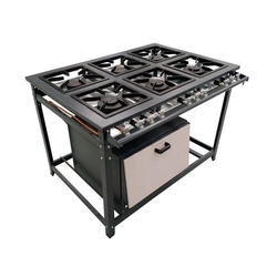 Fogão Industrial 6 Bocas com Forno Tampa Inox - Cristalaço é boa?