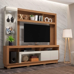 Estante Home para TV até 55 Polegadas com LED 2 Portas Iguatemi Colibri Móveis Natural Real/Off White é boa?