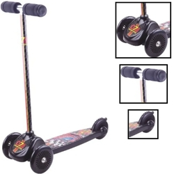 Patinete Infantil Para Meninos Preto Personalizado Com 3 Rodas - YT3-05PR-LX é boa?