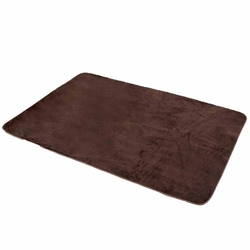 Tapete Liso para Quarto e Sala Tecido de Pelúcia 70cm x 50cm - Tabaco é boa?